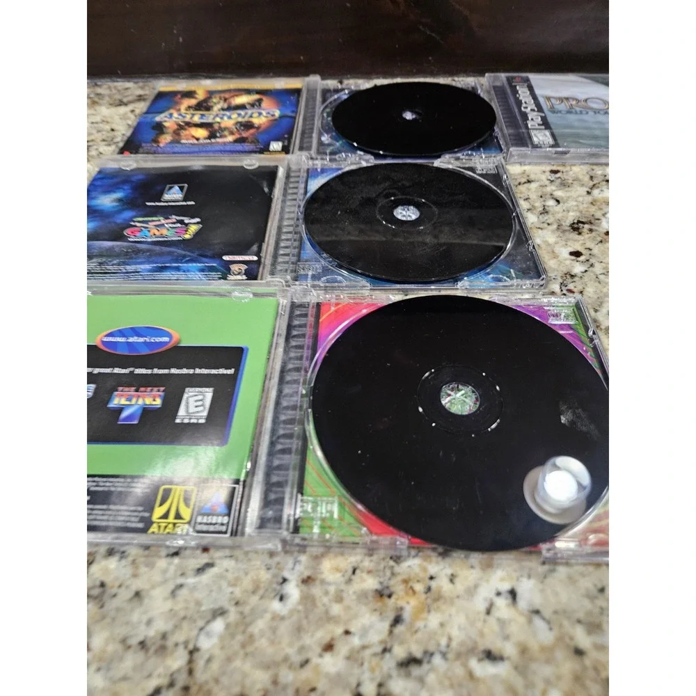 Lot of 4 Sony PlayStation 1 PS1 Games Pong Space Invaders Galaga - Picture 3 of 3